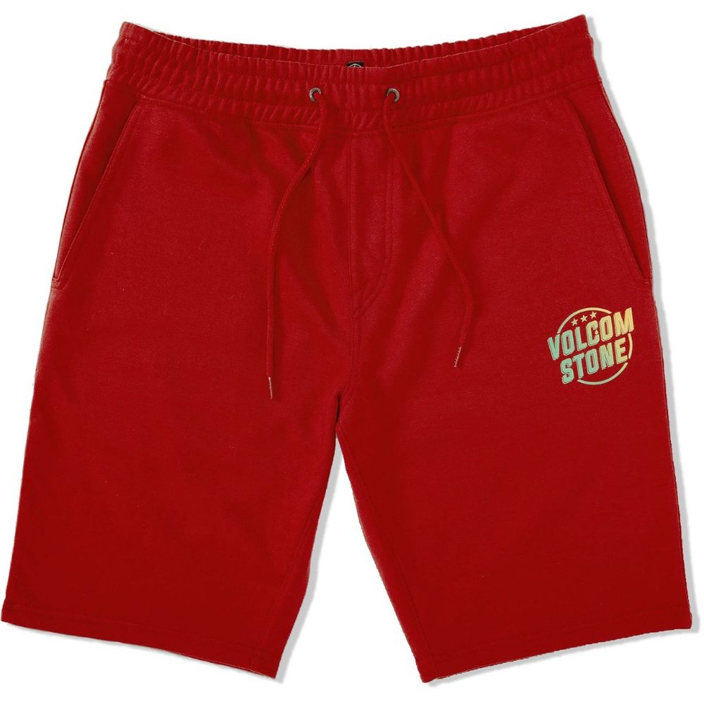 Volcom Red Men's Casual Logo Shorts
